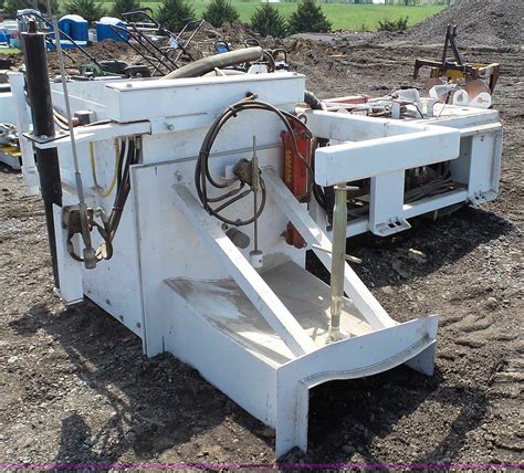 concrete curb machine for skid steer|single operator curb shaper.